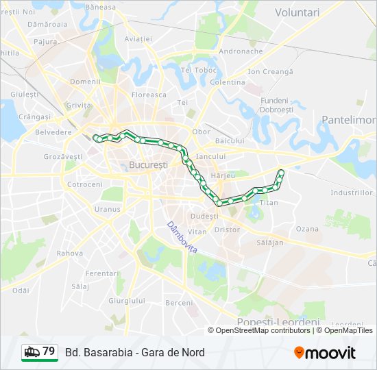 79 trolleybus Line Map