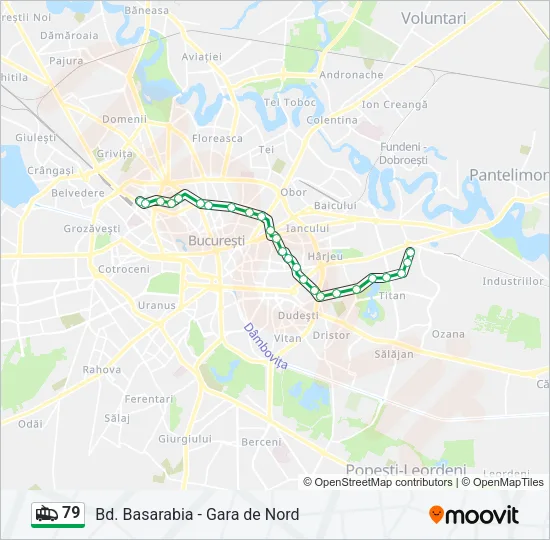 79 Trolleybus Line Map