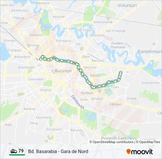 79 Trolleybus Line Map