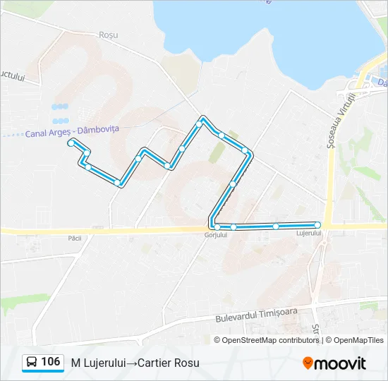 106 Bus Line Map