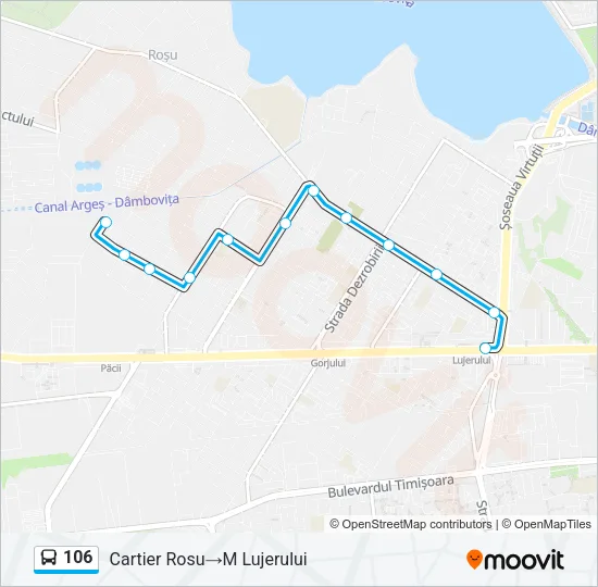 106 Bus Line Map