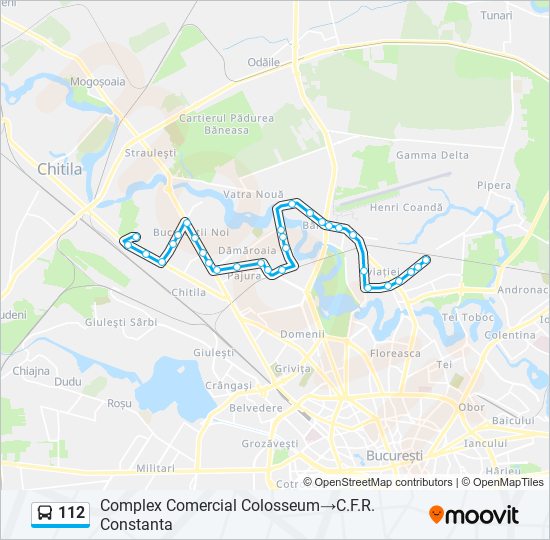 112 bus Line Map