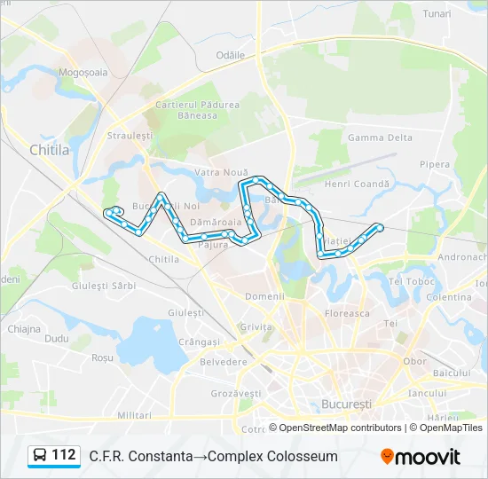 112 Bus Line Map