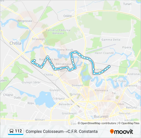 112 Bus Line Map