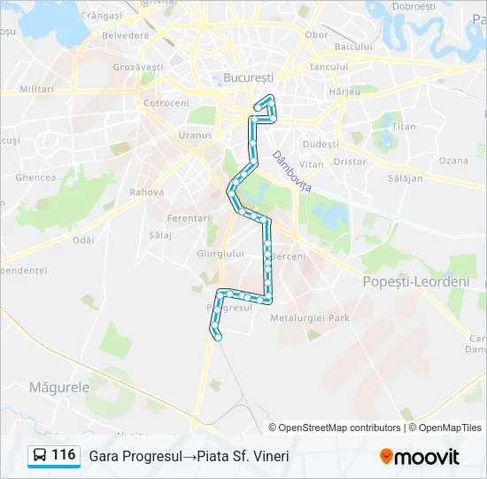 116 Bus Line Map