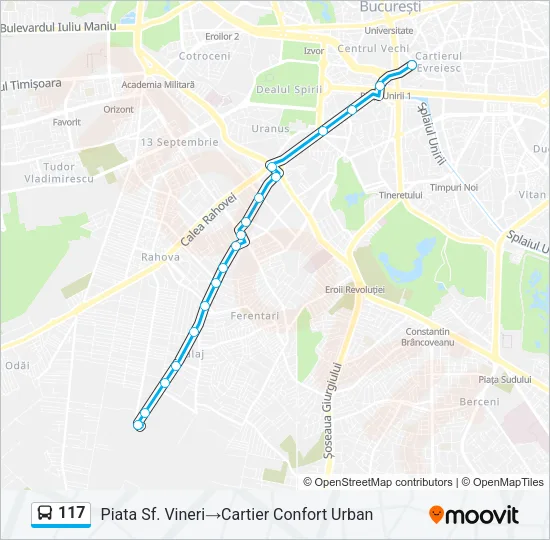 117 Bus Line Map