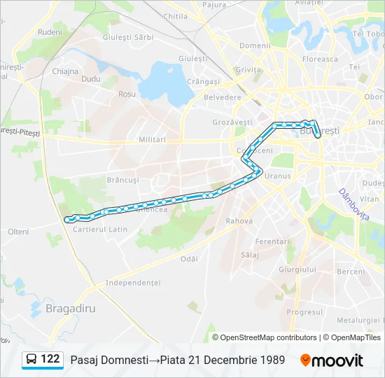 122 Bus Line Map