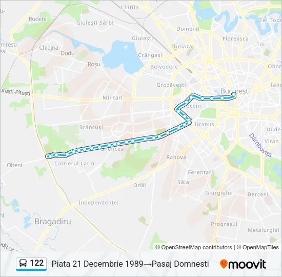 122 Bus Line Map