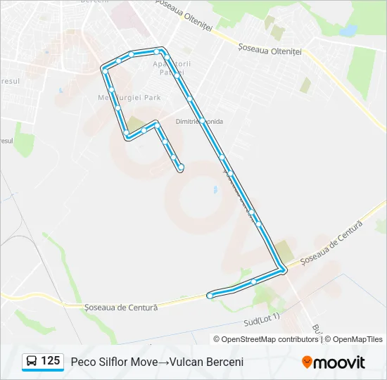 125 Bus Line Map