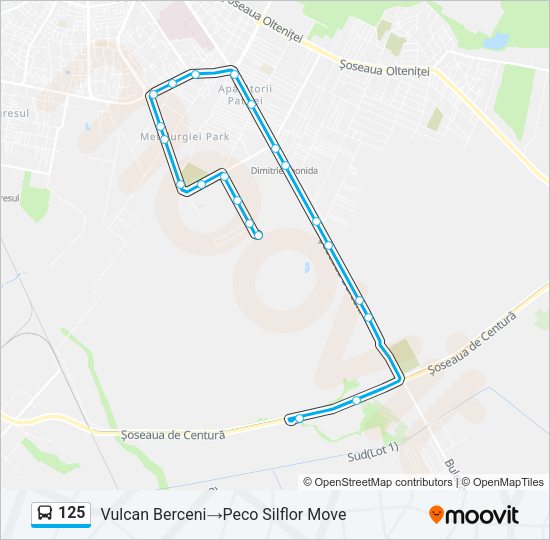 125 Route: Schedules, Stops & Maps - Vulcan Berceni‎→Peco Silflor Move ...