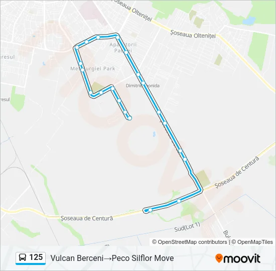 125 Bus Line Map