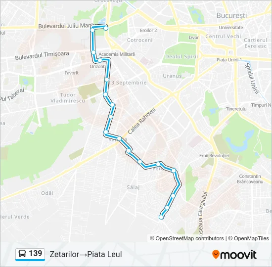 139 Bus Line Map