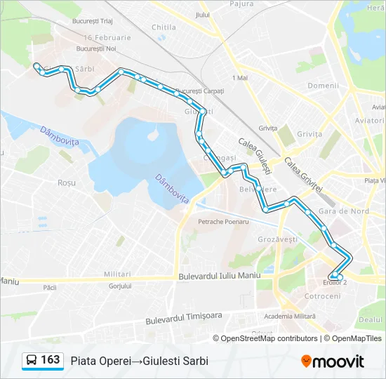163 Bus Line Map