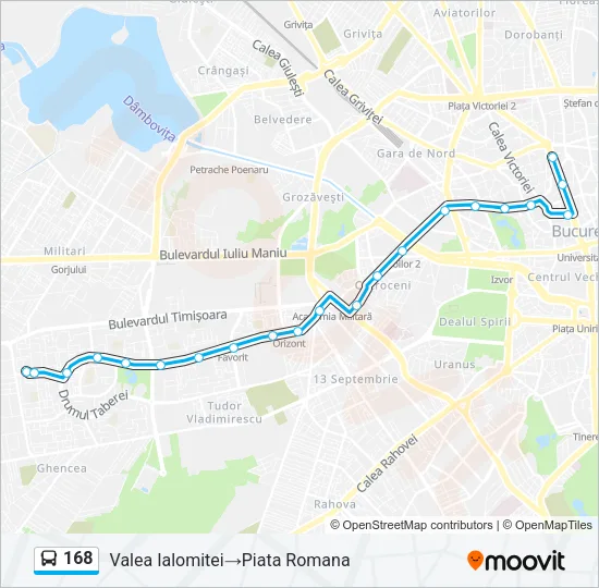 168 Bus Line Map
