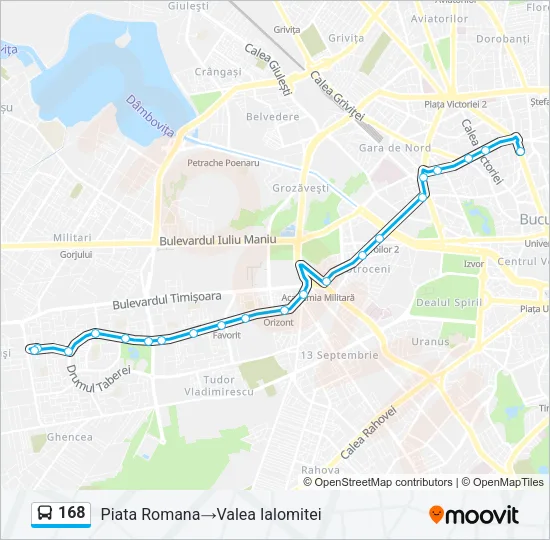 168 Bus Line Map
