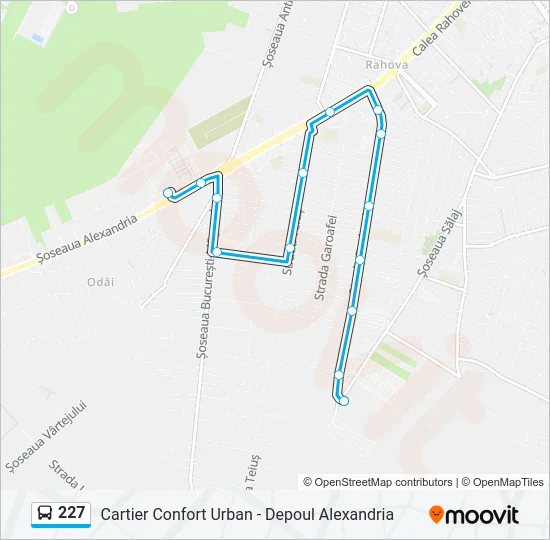 227 Bus Line Map