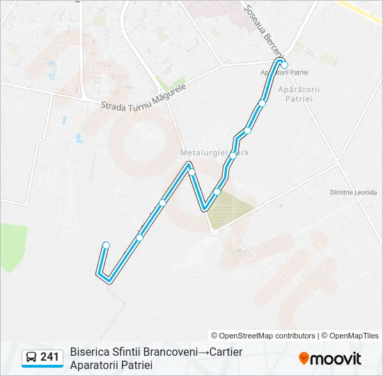 241 Bus Line Map