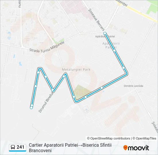 241 Bus Line Map