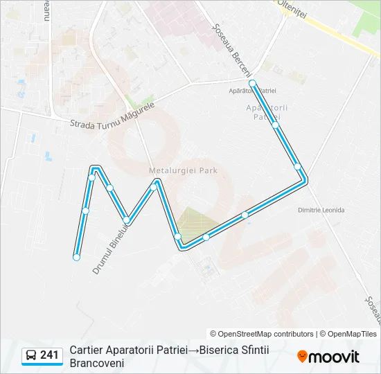 241 Bus Line Map