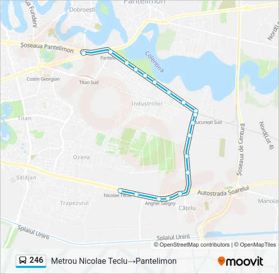 246 Bus Line Map