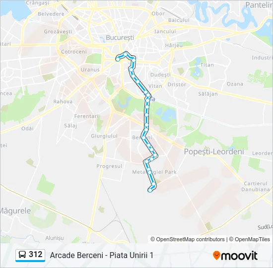 312 Bus Line Map