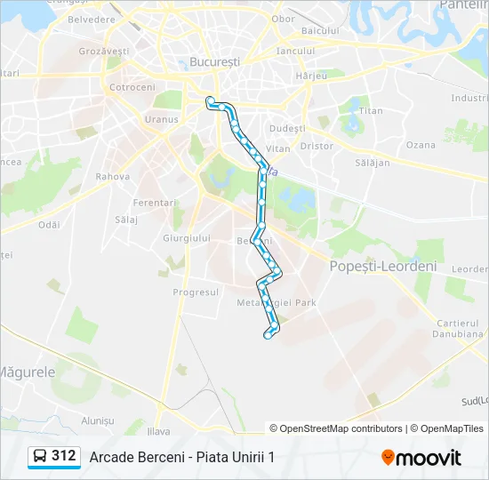 312 Bus Line Map