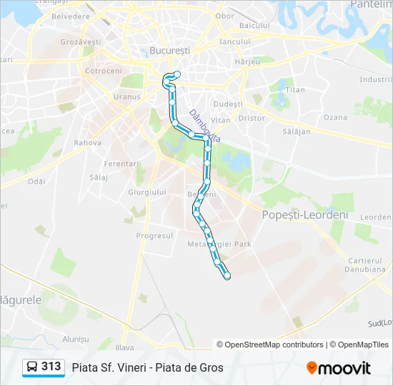 313 Bus Line Map