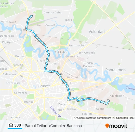 330 Bus Line Map