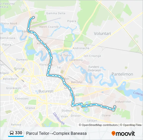 330 Bus Line Map