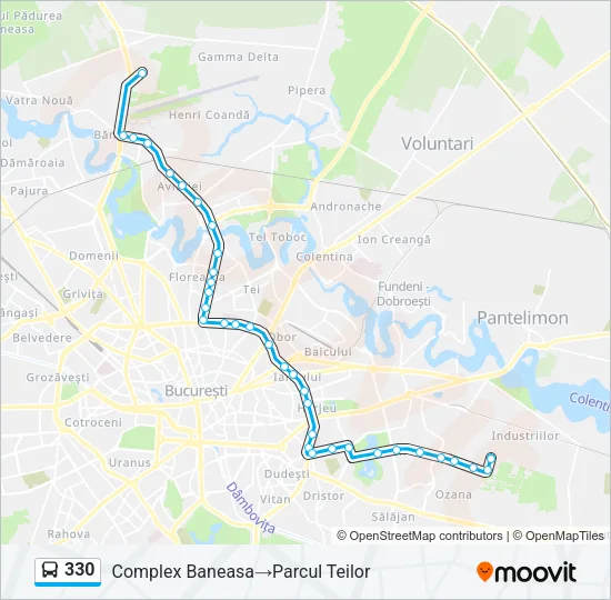 330 Bus Line Map