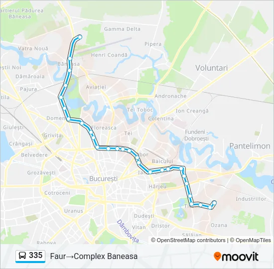 335 Bus Line Map