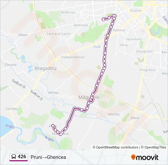 426 Bus Line Map