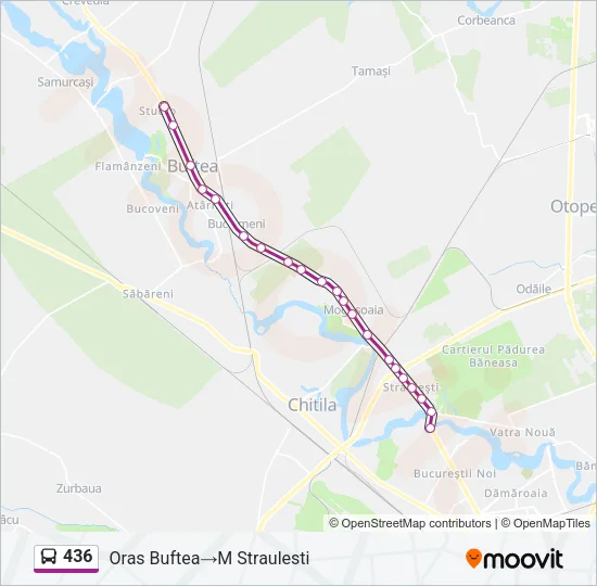 436 Bus Line Map