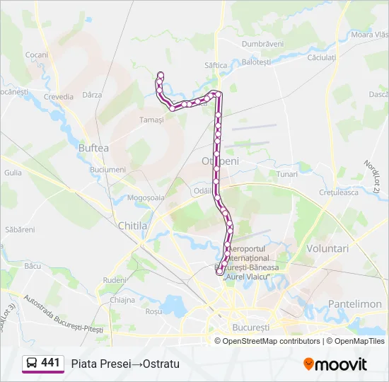 441 Bus Line Map