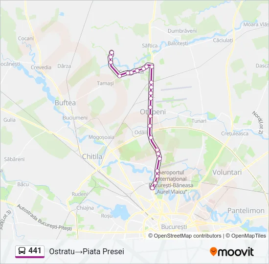 441 Bus Line Map