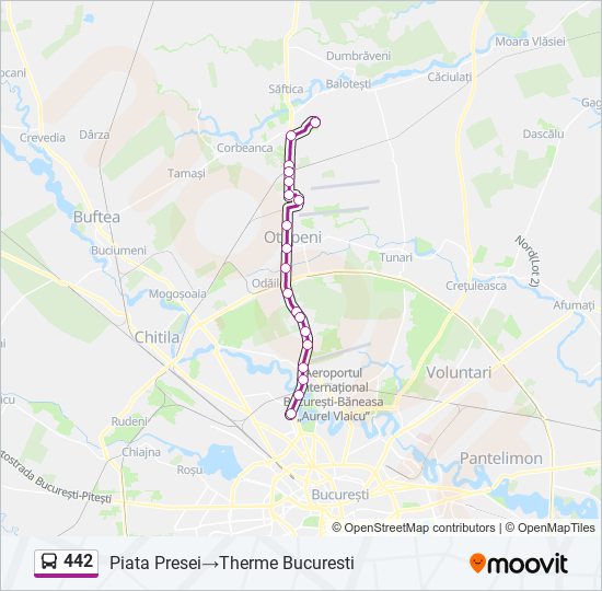 442 bus Line Map
