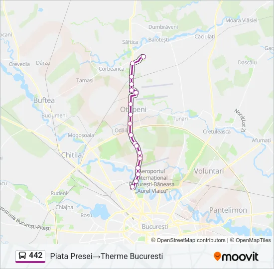 442 Bus Line Map