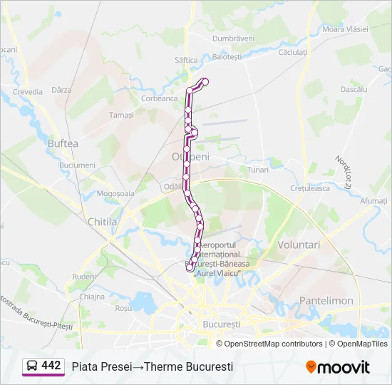 442 Bus Line Map