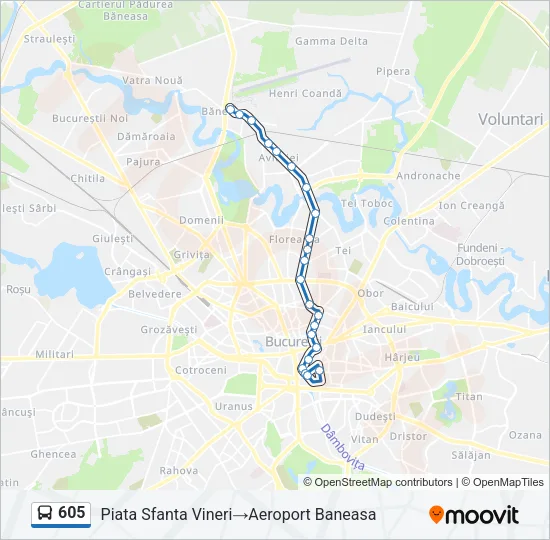 605 Bus Line Map