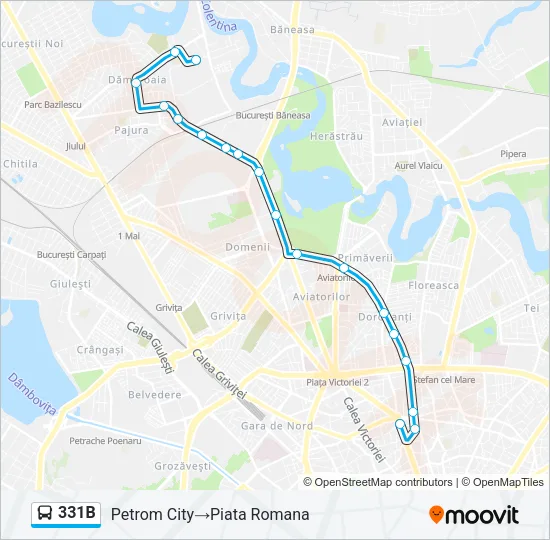 331B Bus Line Map