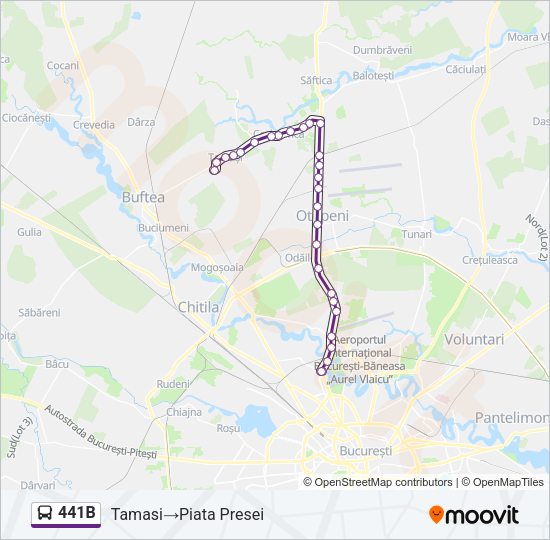 441B Bus Line Map