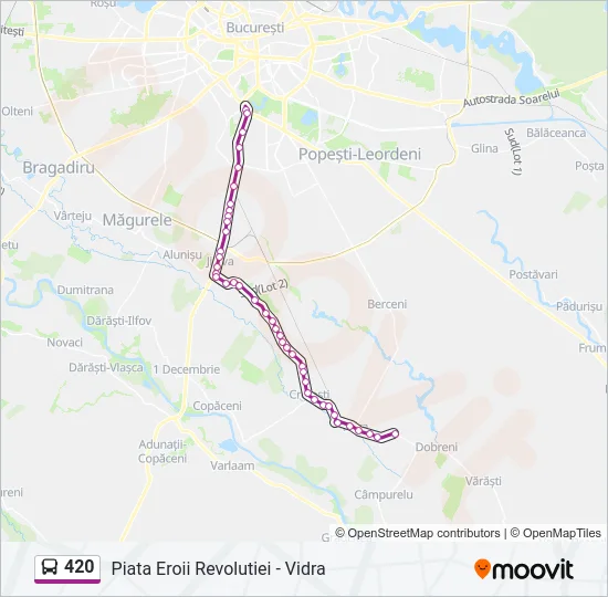 420 Bus Line Map