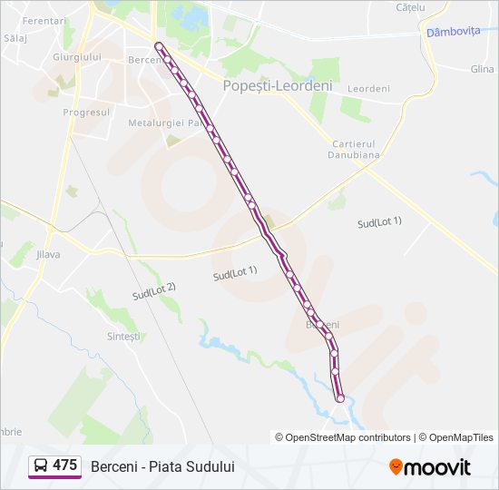 475 bus Line Map