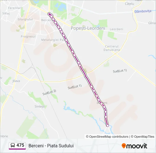 475 Bus Line Map