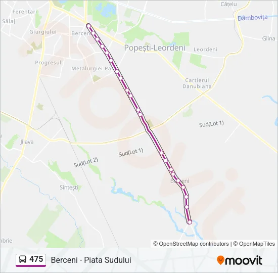 475 Bus Line Map