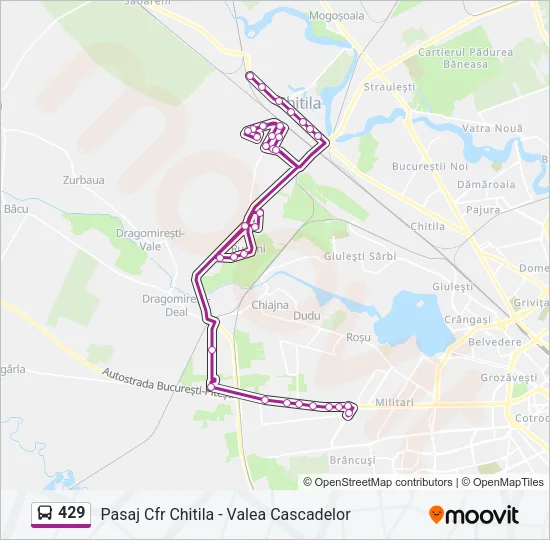429 Bus Line Map