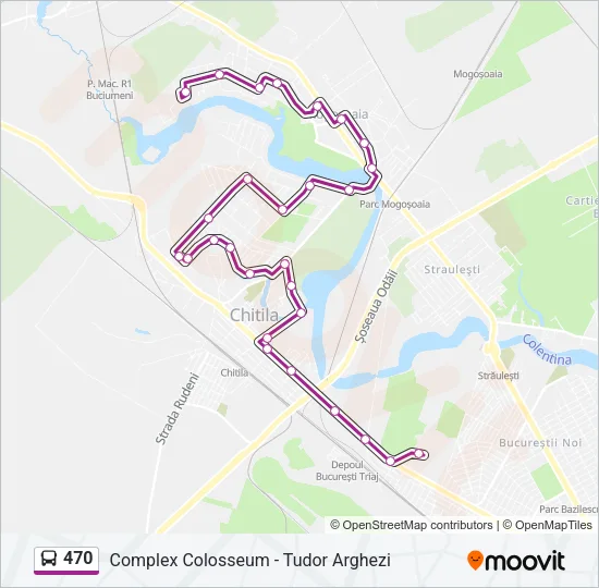 470 Bus Line Map