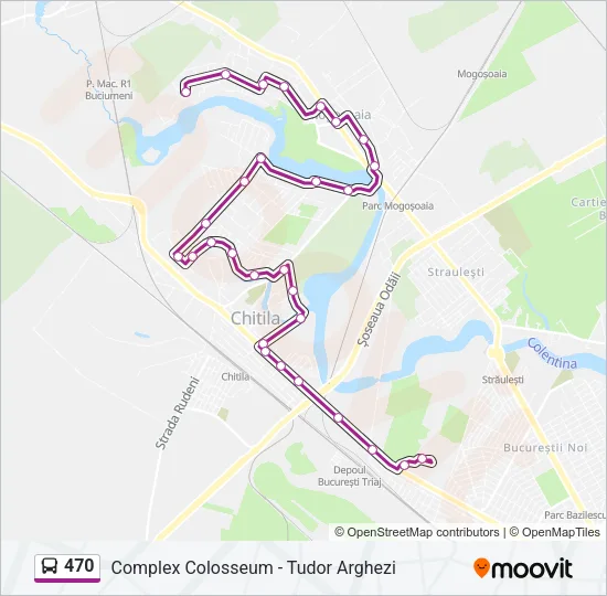 470 Bus Line Map