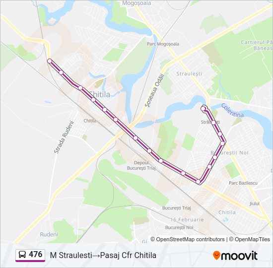 476 Bus Line Map