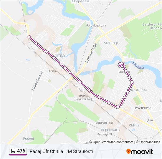 476 Bus Line Map